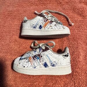 Splattered superstar adidas 5k (5c)